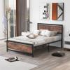 Metal Bed Frame Full, Full Bed Frame Black Bed Frame Full with Headboard and Footboard No Box Spring Needed view 1