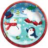 Amscan Holiday Fun Round Paper Plates - Multi-color Pack of 8, 8.5" view 1