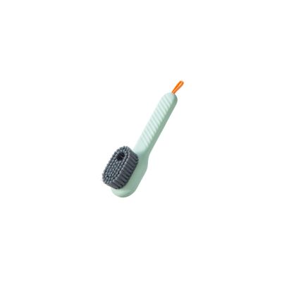 Zhjlut Multifunctional Automatic Soap Liquid Adding Shoe Brush Long-Handled Soft-bristled Home Laundry Clothing Soap Dispenser Brush (Color : Green)