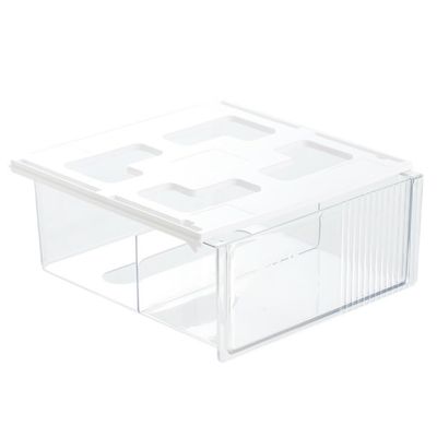 VALCLA Tissue Box Cover Drawer Organizer Under The Table Invisible Storage Box Drawer Type Storage Pen Box Invisible Sliding Storage Box for Bathroom or Kitchen