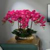 Artificial Phalaenopsis With Vase Artificial Orchid Bonsai Artificial Fake Plant Dining Room Table Centerpiece Wedding Decorations Living Room Arrangement Decor Artificial Plant Flower Arrangement ( C view 2
