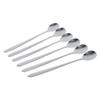 Tea Spoons Set, Long Handle Coffee Spoons Set of 6, Stainless Steel Mini Ice Cream Spoon, Mirror Polished Silveware Set, Sliver Spoons for Coffee Dessert Cake Ice Cream Soup view 1