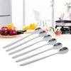 Tea Spoons Set, Long Handle Coffee Spoons Set of 6, Stainless Steel Mini Ice Cream Spoon, Mirror Polished Silveware Set, Sliver Spoons for Coffee Dessert Cake Ice Cream Soup view 4