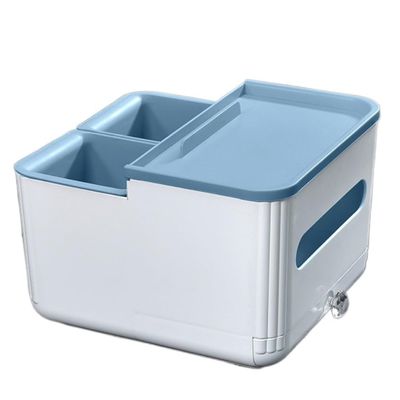 Tissue Box Cover Versatile Storage Box with Adjustable Shoulder Belt Car Organizers And Storage Box for Tissues, Snacks, Glasses, Cell Phones for Bathroom or Kitchen ( Color : Blue , Size : One Size )