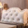 ZZYK Wedge Headboard Pillow Reading Pillow L Bedside Cushion Double Sofa Large Back,Removable Headboard Bolster Support Pillow for Bedroom Tatami Daybed Bunk Bed,White,King/78.7 inches view 1