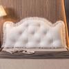 ZZYK Wedge Headboard Pillow Reading Pillow L Bedside Cushion Double Sofa Large Back,Removable Headboard Bolster Support Pillow for Bedroom Tatami Daybed Bunk Bed,White,King/78.7 inches view 4