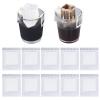 100PCS Coffee Filter Bags, Non Woven Hanging Ear Drip Coffee Bag, Thickened Drip Coffee Powder Filter Bag, Portable Coffee Filter Bag Suitable for Travel, Camping, Home, Office view 3