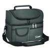 Tirrinia Reusable Lunch Box for Men Women, Insulated Lunch Bag Adult Work, Double Decker Leakproof Lunchbox for Office Picnic BeachDual Compartment Lunch Cooler Bag,Celadon view 1