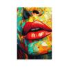 HHGaoArt Colorful Lips Wall Art Sexy Girl Mouth Canvas Prints Abstract Pop Art Poster Painting Picture for Bedroom (7-Pop,16x24inch-Unframe) view 1