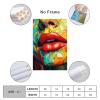 HHGaoArt Colorful Lips Wall Art Sexy Girl Mouth Canvas Prints Abstract Pop Art Poster Painting Picture for Bedroom (7-Pop,16x24inch-Unframe) view 2