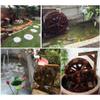 Water Fountain for Garden,Wood Water Wheel Waterfall Fountain,Ornamental Waterwheel Fountain,Rustic Design Feng Shui Wheels Fountain for Indoor Outdoor Patio Pond Pool,Easy Assembly (Size : 80cm) view 2