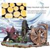 Water Fountain for Garden,Wood Water Wheel Waterfall Fountain,Ornamental Waterwheel Fountain,Rustic Design Feng Shui Wheels Fountain for Indoor Outdoor Patio Pond Pool,Easy Assembly (Size : 80cm) view 4