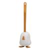POCHY Creative Cute Toilet Brush and Stand, Plastic Long Handle Toilet Cleaner Brush Silicone Brush Head Toilet Scrubber view 1
