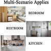 CALMR Wall Mounted Table Learning Work Bench Folding Work Bench Home Office Wall Mounted Folding Table Fold Down Floating Table view 4