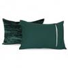 Luxe Boho Decor Crushed Doona Bedding Art Solid Hippie Stylish UO Large Unique Velvet Pillow Cover Set of 2 (Crush-Emerald Green, 20x20 Inches) view 2