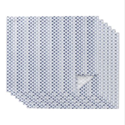 Abstract Blue Cloth Napkins Set of 6 - Washable Dinner Napkins Reusable Table Napkins for Home Party Weeding Dining Table Setting Decoration,Modern Minimalist Geometric Solid Stripes Oversized 20"x20"