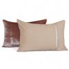 Luxe Boho Decor Art Pillowcase Set Solid Hippie Stylish UO Large Unique Velvet Pillow Cover Set of 2 (Rose, 24x24 Inches) view 2