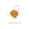 MECCANIXITY Artificial Rose Flower Heads, Gold Tone Mini Faux Flowers 0.8 Inch-1 Inch for DIY Craft Wedding and Party Decoration Pack of 72 view 2