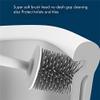DLUXCA Toilet Brush Toilet Brush Soft TRP Brush Wall Mounted Long Handle Toilet Brush for Bathroom Toilet Brush Holder Bathroom Toilet Brush Holder D (Color : D, Size : One Size) view 4