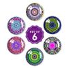 Jolitee Decorative Glass Fridge Magnets, Strong Kitchen Refrigerator Magnets for Home Office and Office Mandala Geometric Pattern, Set of 6, 1 Inch view 2