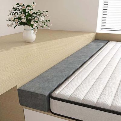 ENHEN Bed Gap Filler Grey Bed Gap Filler 90cm - 213cm, Durable Headboard/Wall Mattress Extender, Rectangle Bed Wedge Pillow for Single/Double/Queen/King Bed (Size : 36x2x3/90x5x8cm)