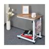 Coffee Table C-Shaped Side Table with Wheels Center Table Steel Paint Sofa Table Free Lifting Simple Accent Table End Table view 1