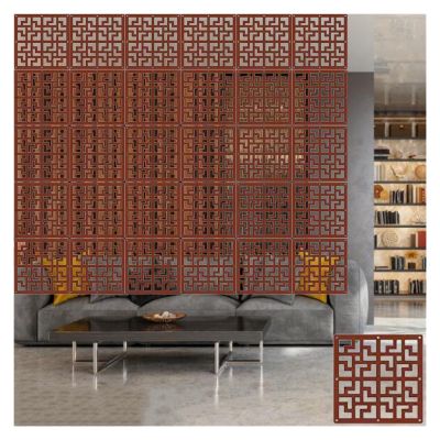 Red Hanging Room Divider, DIY Room Partition Panel Screen with All Accessories, Room Divider Hanging Panel for Study and Sitting-Room, Hotel, Bar Decoration (Color : Style 2, Size : 8PCS)