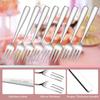 Tivcck 24-Piece Dessert Forks - Stainless Steel, 5.4 Inch Small, 3-Tine Mini Salad & Fruit Forks, Mirror Polished, Dishwasher Safe view 3