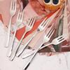 Tivcck 24-Piece Dessert Forks - Stainless Steel, 5.4 Inch Small, 3-Tine Mini Salad & Fruit Forks, Mirror Polished, Dishwasher Safe view 4