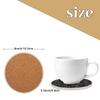 Abstract Flower Black Coasters for Drinks Absorbent Set of 4 Ceramic Coaster with Cock Base Decorative Coffee Cup Beverage Coasters Wine Beer Bar Coasters view 2