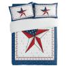 Alandar Home Duvet Cover Sets Pentagram USA Flag Independence Day,3 Piece Bed Set Ultra Soft Quilt Covers and Pillowcases,Stars Seamless Plaid Microfiber Bedding Set for Bedroom Guest Room Dorm view 4