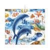 Absorbent Dish Drying Mat For Kitchen Counter Dish Drying Pads Reversible Drainer Mats-Marine Animals 16x18 In view 1