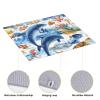 Absorbent Dish Drying Mat For Kitchen Counter Dish Drying Pads Reversible Drainer Mats-Marine Animals 16x18 In view 3