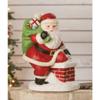 Bethany Lowe Down The Chimney Santa Figurine view 3