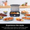 Ninja Griddle and Indoor Grill, 14, Electric Grill, For Steak, Burgers, Salmon, Veggies, and More, Pancake Griddle, Nonstick, Dishwasher Safe, 500F, Even Cooking, Silver, GR101 view 2