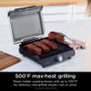 Ninja Griddle and Indoor Grill, 14, Electric Grill, For Steak, Burgers, Salmon, Veggies, and More, Pancake Griddle, Nonstick, Dishwasher Safe, 500F, Even Cooking, Silver, GR101 view 3