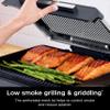 Ninja Griddle and Indoor Grill, 14, Electric Grill, For Steak, Burgers, Salmon, Veggies, and More, Pancake Griddle, Nonstick, Dishwasher Safe, 500F, Even Cooking, Silver, GR101 view 4