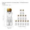 CLEARVIEW CONTAINERS - 12 Ounce Clear Plastic Squeezable Honey Bears with Sealable Flip Top Lids - BPA Free, Hand Wash Only (Gold, 12 Pack) view 2