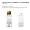 CLEARVIEW CONTAINERS - 12 Ounce Clear Plastic Squeezable Honey Bears with Sealable Flip Top Lids - BPA Free, Hand Wash Only (Gold, 12 Pack) view 4
