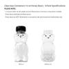 CLEARVIEW CONTAINERS - 12 Ounce Clear Plastic Squeezable Honey Bears with Sealable Flip Top Lids - BPA Free, Hand Wash Only (Black, 6 Pack) view 4
