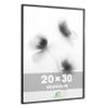 FrameWorks 20x30 Brushed Aluminum Poster Frames  Modern Brushed Metal Design w/Shatterproof Plexiglass, Perfect for Posters, Artwork, Paintings, Wall Displays  Home or Office Decor, Black - 3 Pack view 2
