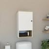 Medicine Cabinet Porto, Two Internal Shelves, Single Door, One Shelf - Light Oak/White view 1