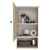 Medicine Cabinet Porto, Two Internal Shelves, Single Door, One Shelf - Light Oak/White view 3