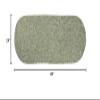 Super Area Rugs Kitchen Runner Rug Farmhouse Living Indoor/Outdoor Reversible Braided Rug - Made in USA - Green Mix 2' X 4' Oval view 3