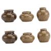 6 Pcs Mini Ceramic Jar Container Home Decoration Miniature Dollhouse Light House Decorations for Home Mini Vase Mini Flower Vase Porcelain Furniture Food Play Ceramics Pocket view 1