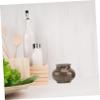 6 Pcs Mini Ceramic Jar Container Home Decoration Miniature Dollhouse Light House Decorations for Home Mini Vase Mini Flower Vase Porcelain Furniture Food Play Ceramics Pocket view 2