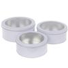 Hobby Lobby White Round Tin Box Set view 1