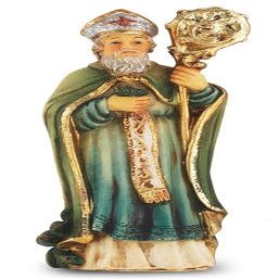 Hirten Small Catholic 4" St. Patrick Hand Painted Solid Resin Statue