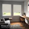 CHICOLOGY Blackout Custom Roller Shades, Cordless Blinds, Window Shades for Home, Roller Window Shades,Window Treatments, Door Blinds, Blackout Shades, Ivory Textured, 28.5" W X 64" H view 2