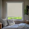 CHICOLOGY Blackout Custom Roller Shades, Cordless Blinds, Window Shades for Home, Roller Window Shades,Window Treatments, Door Blinds, Blackout Shades, Ivory Textured, 31.25" W X 64" H view 1